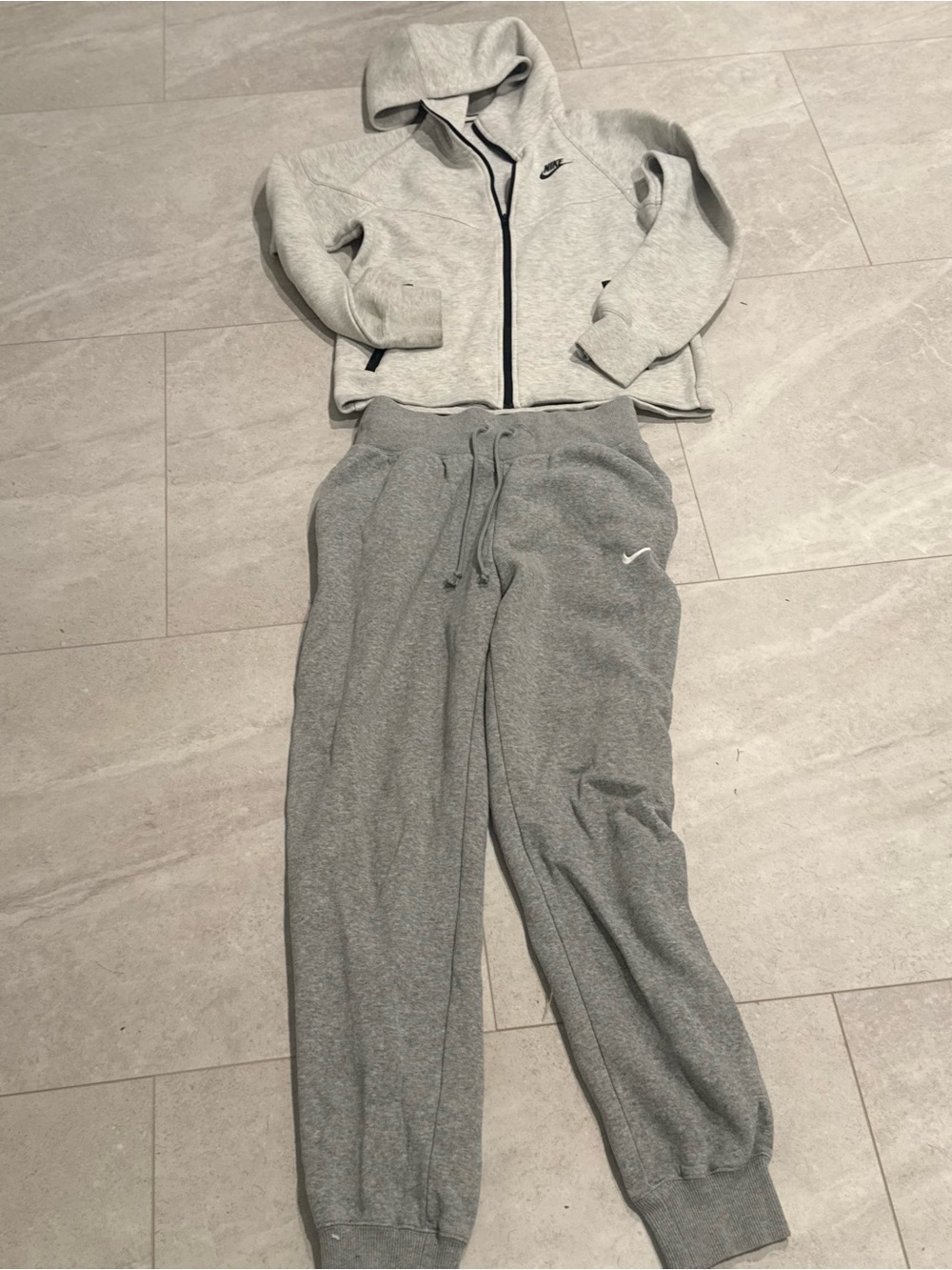 Nike Light Gray Women's Fleece Jogger Pants